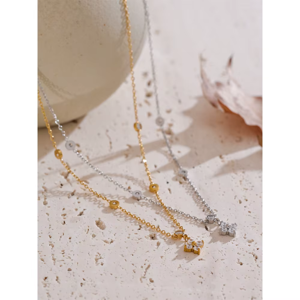 Yhpup-Pendentif Fleur Cubique Chic pour Femme