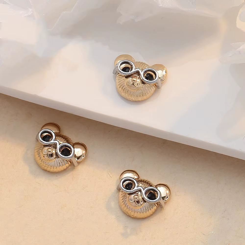 Dr.Bear- Kiyomi Loveley Wear verre Animal ours breloques intellectuel sérieux Style