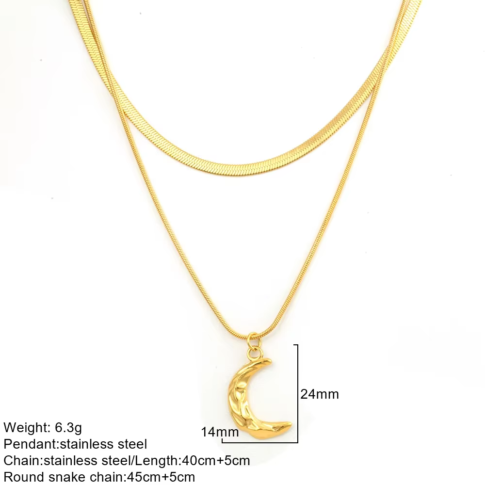 Collier Double couche en acier inoxydable