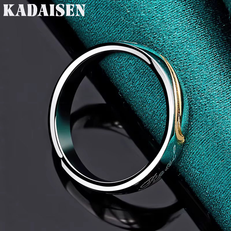 Argent sterling 925 lisse et rond 7-10 # Bague pour femmes