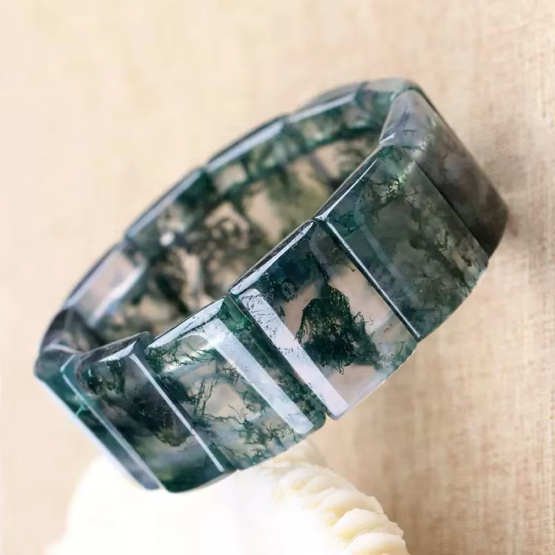 Bracelet en agate aquatique naturelle