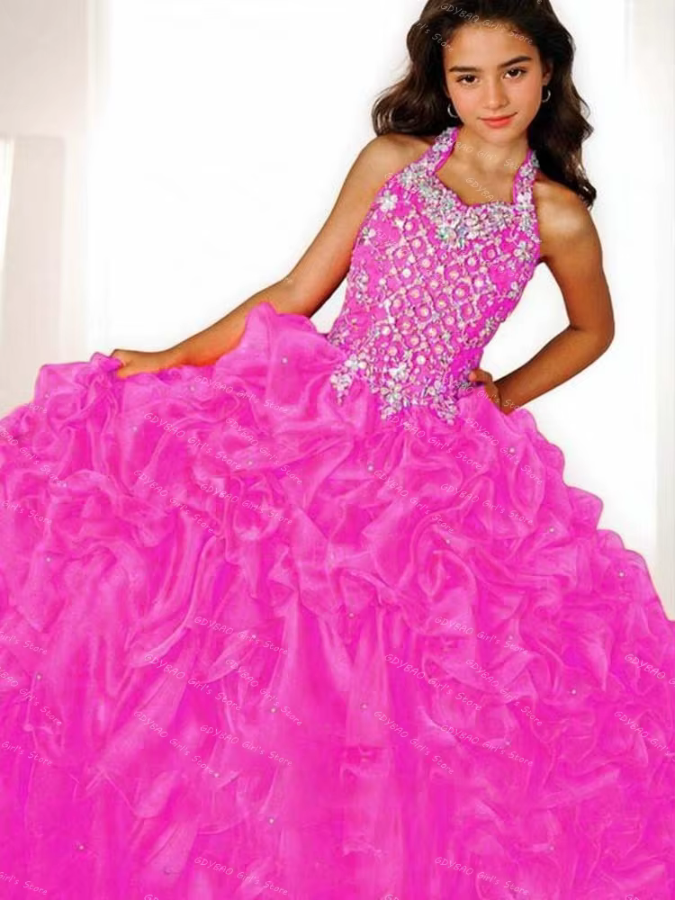 Robe de concours personnalisée pour filles