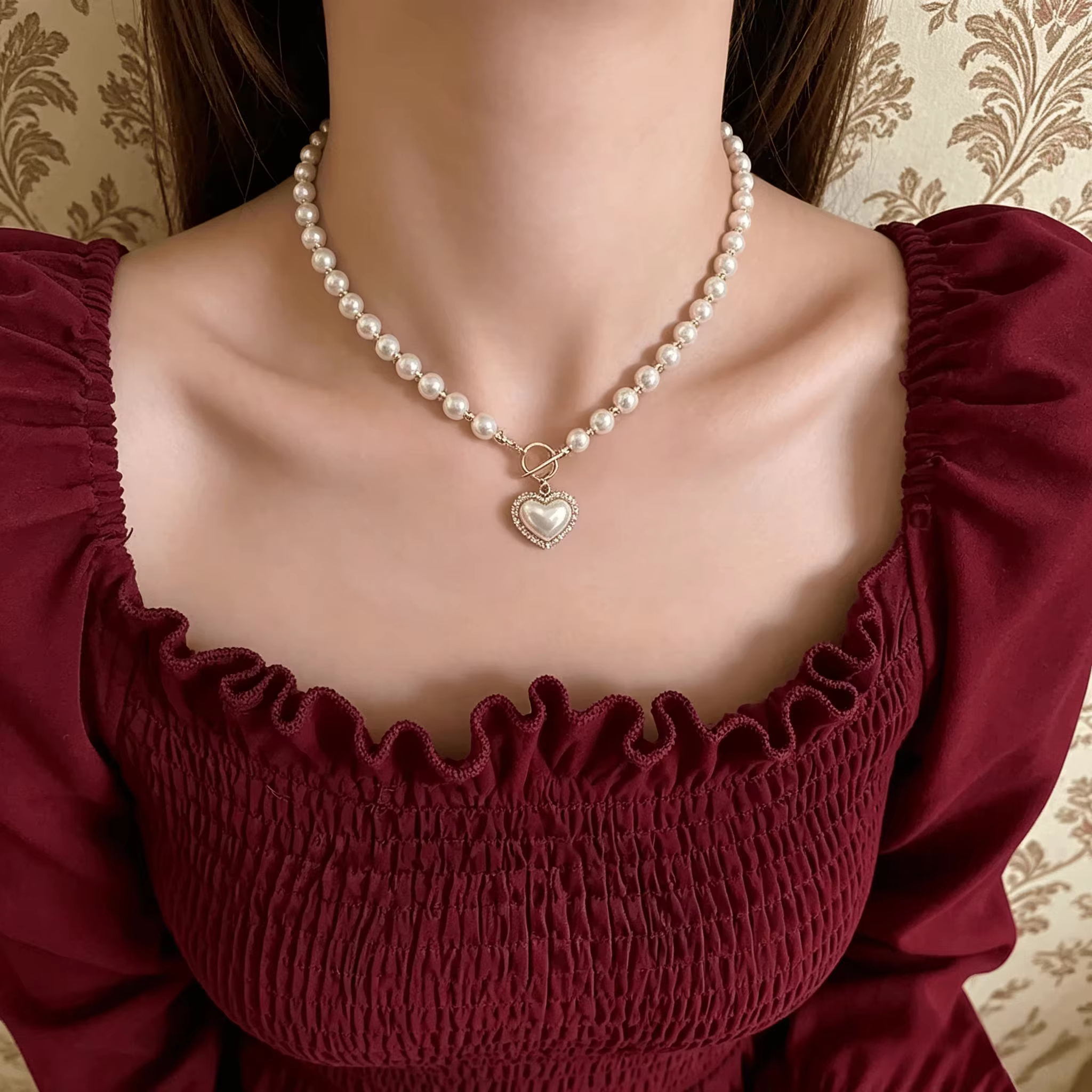 Collier de perles de luxe pour femme