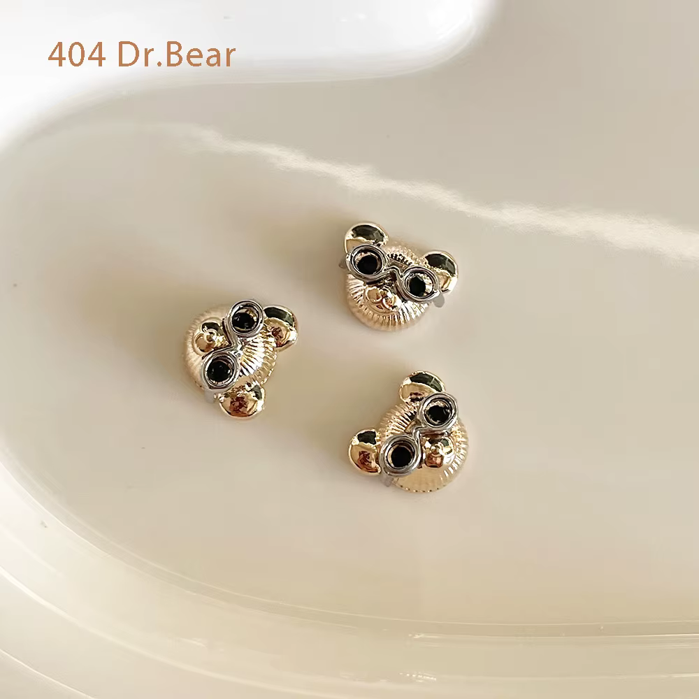 Dr.Bear- Kiyomi Loveley Wear verre Animal ours breloques intellectuel sérieux Style