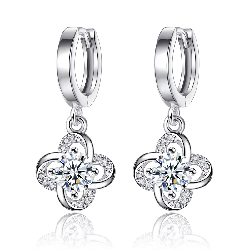 Boucles d'oreilles en argent Sterling 925