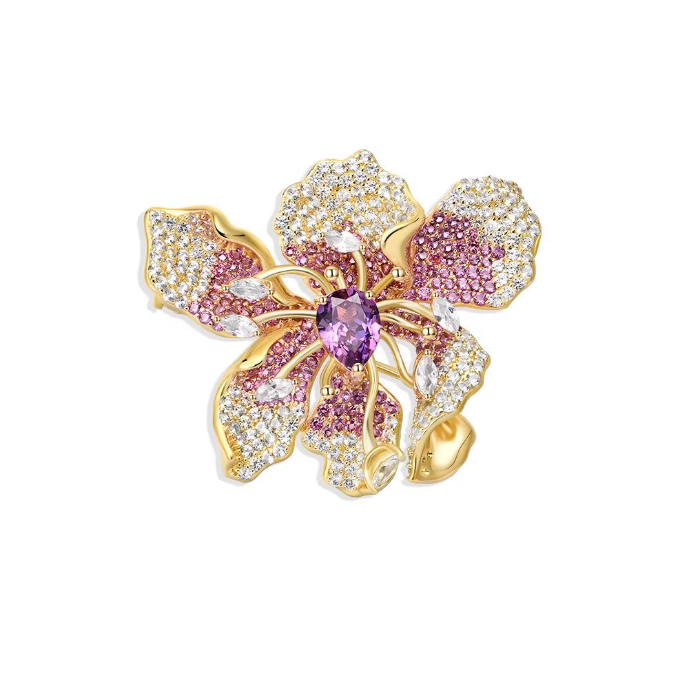 Wuiha 925 argent Sterling laboratoire saphir haute teneur en carbone diamant pierres précieuses broche broches collier pince Corsage Cocktail bijoux fins