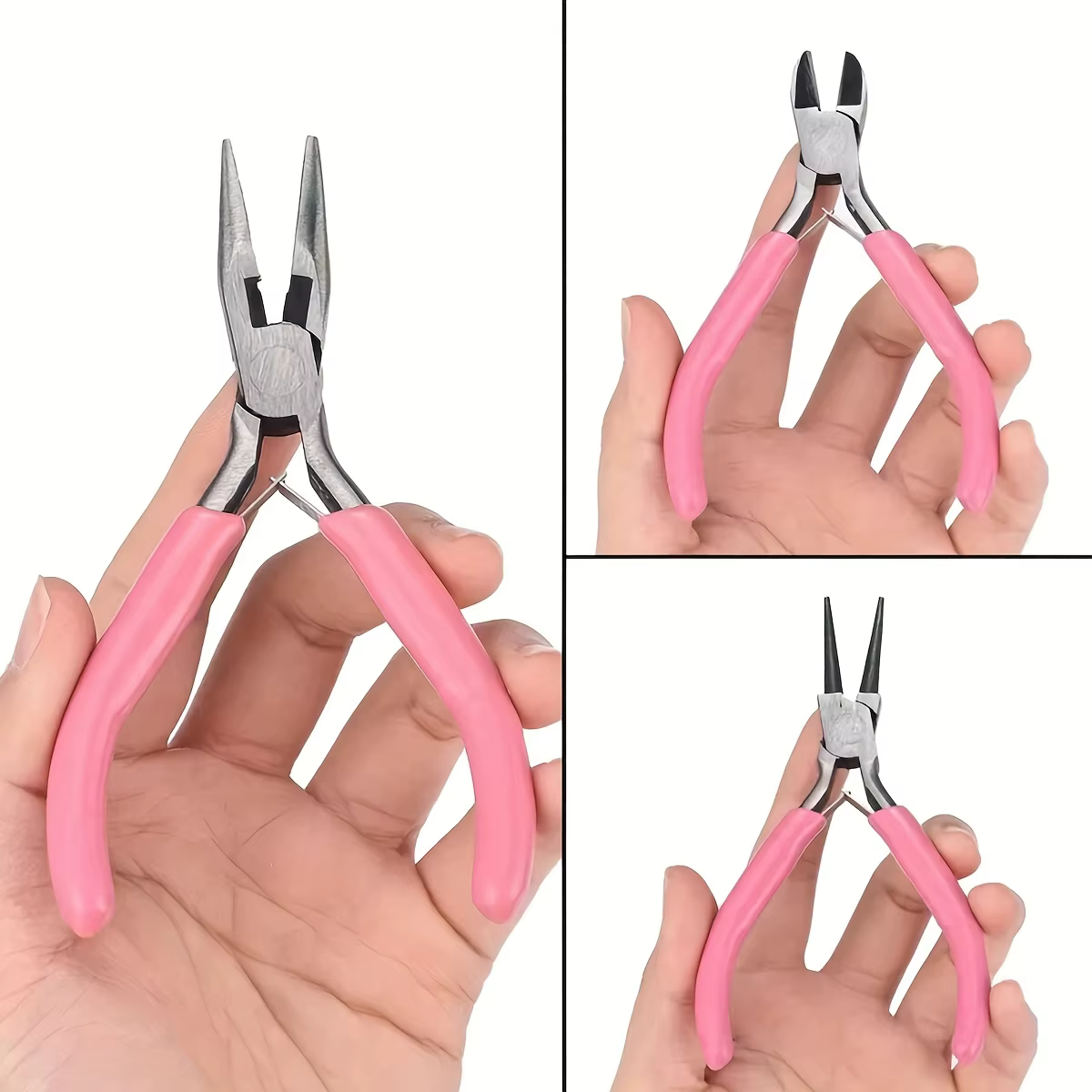 Kit d'outils de pinces à bijoux roses