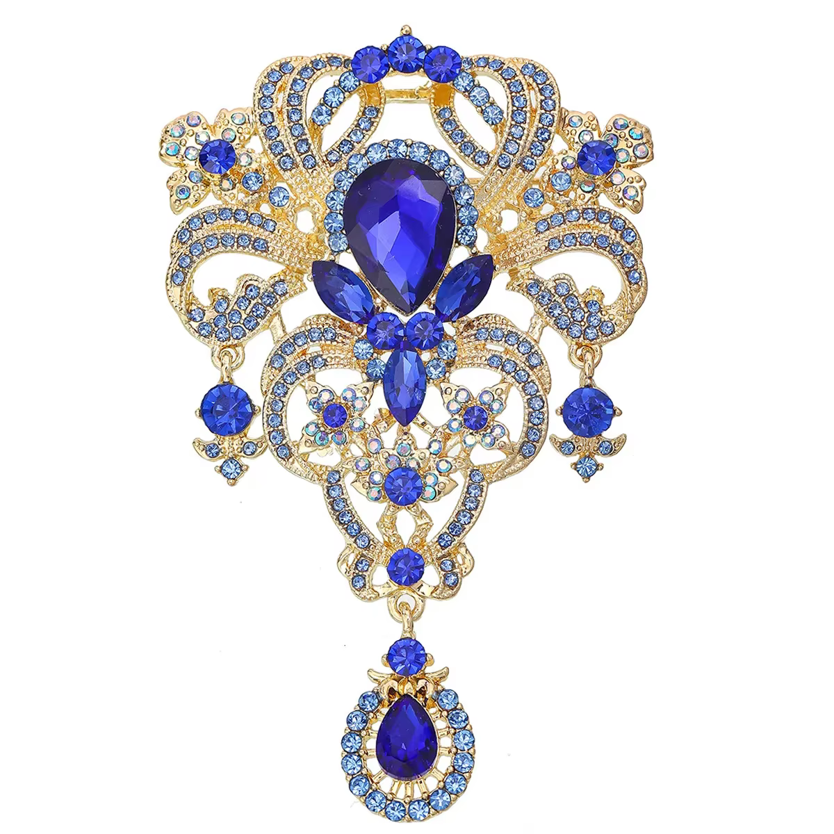Broche en cristal créative Vintage