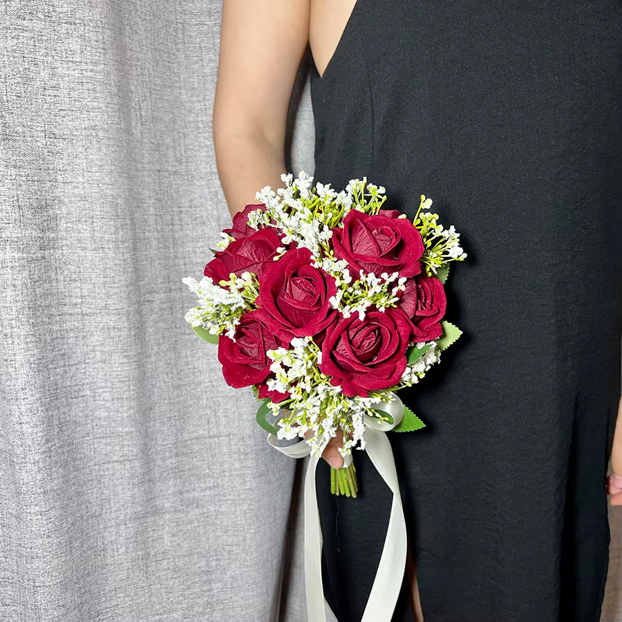 Roses artificielles Bouquet de fleurs