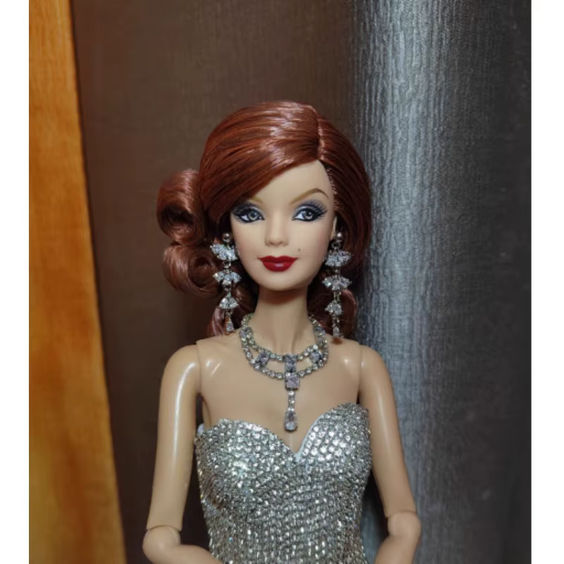 Collier et boucles d'oreilles en cristal de diamant fait à la main