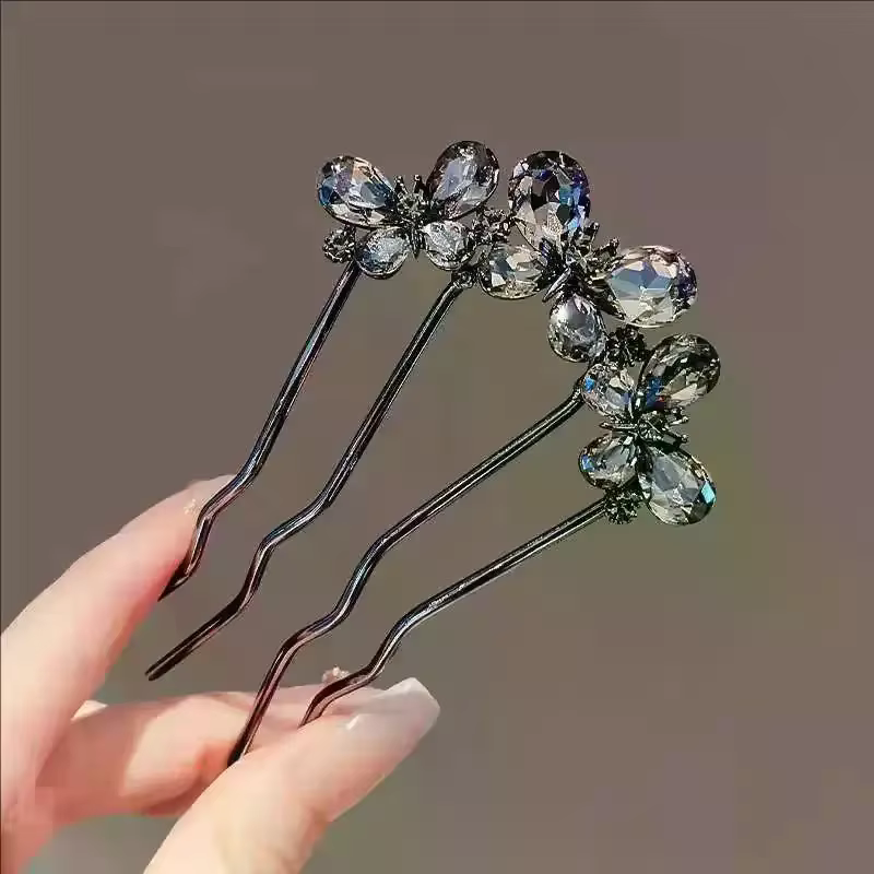 Peignes à cheveux élégants en forme de fleur de perle