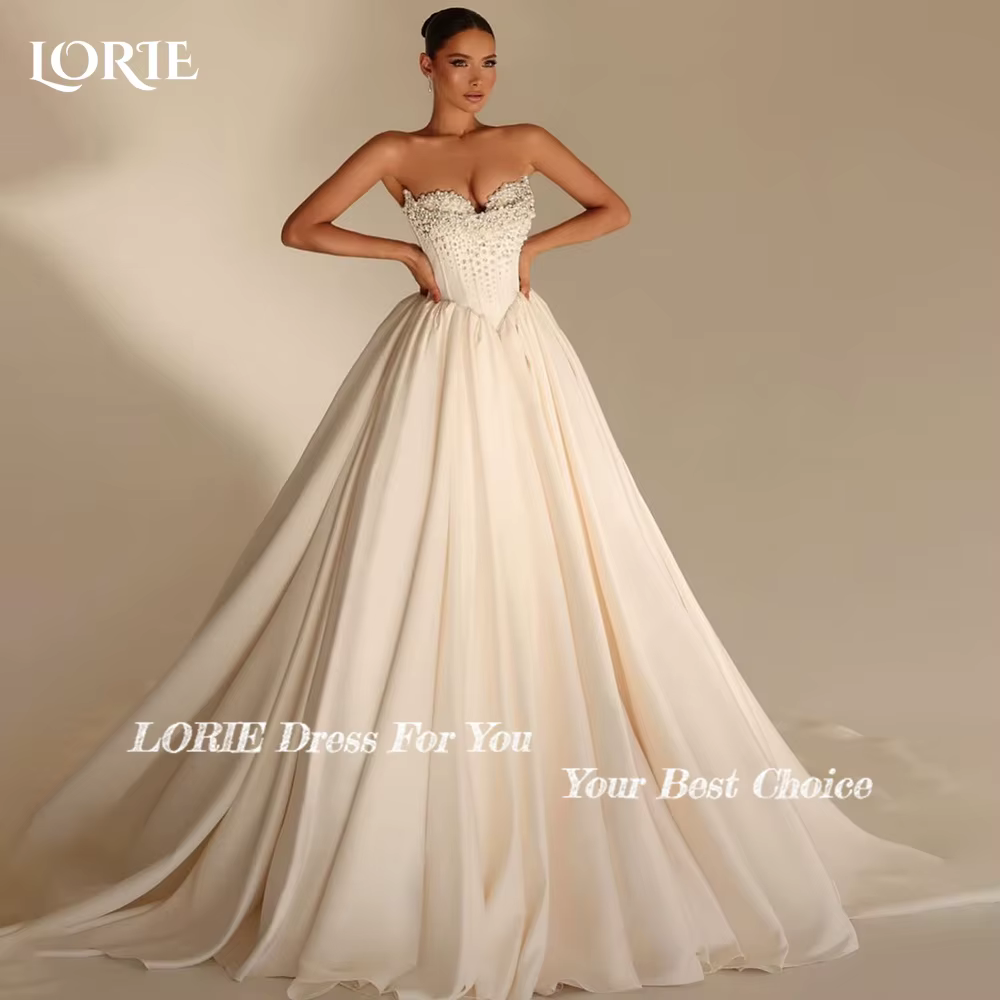 LORIE perles robes de mariée élégant Corset chérie bal robe