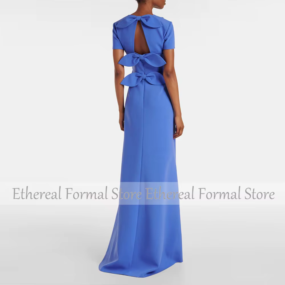 Robe de soirée sirène bleue moderne pour femmes