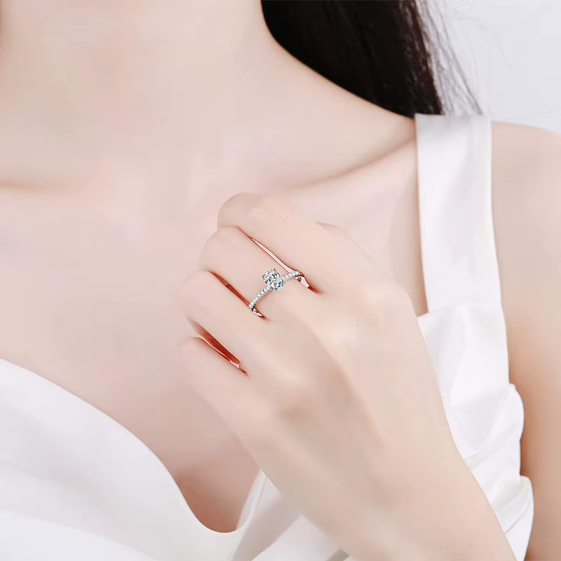 Bague en argent sterling BR S925 pour femmes