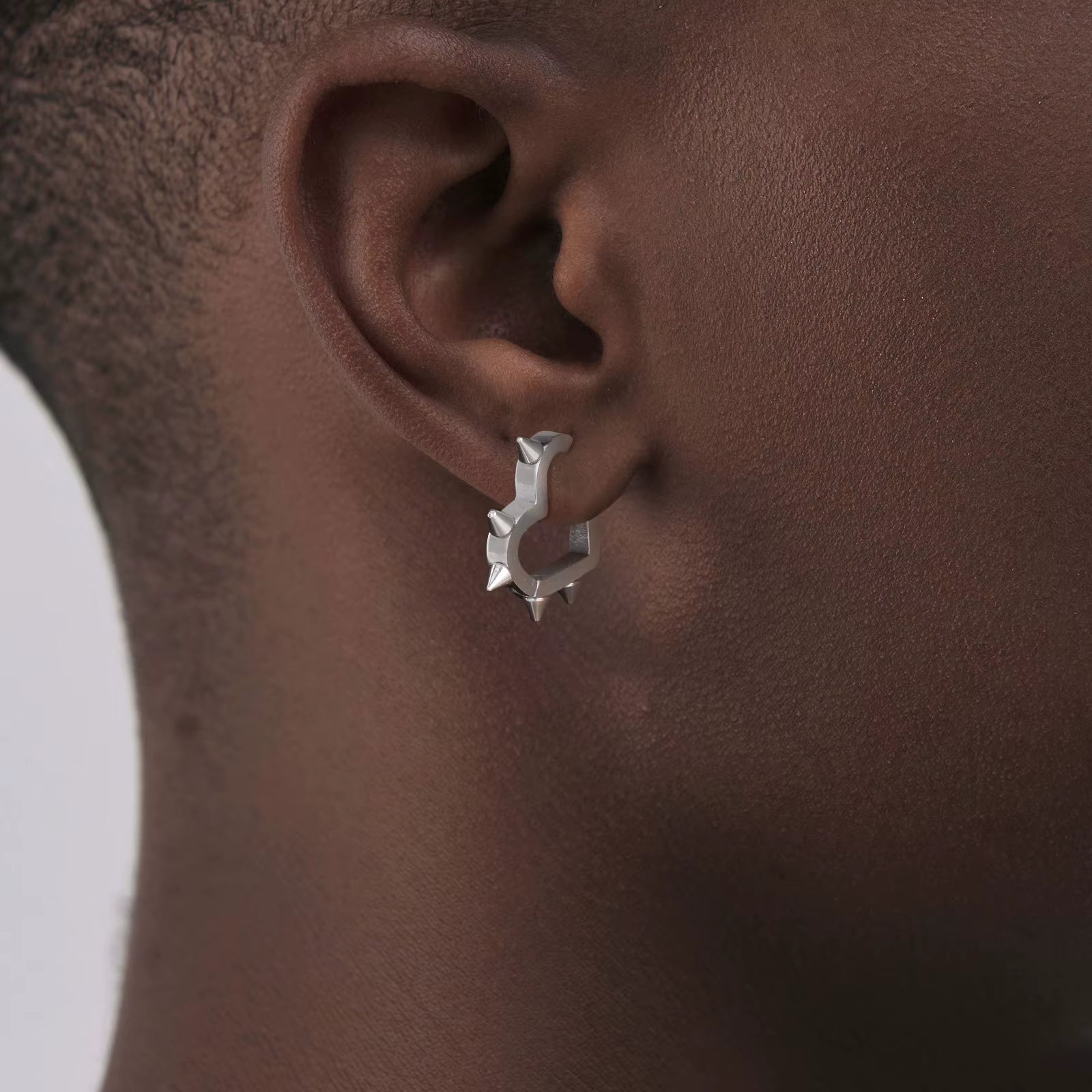 Boucles d'oreilles gothiques créatives Punk en forme de cœur
