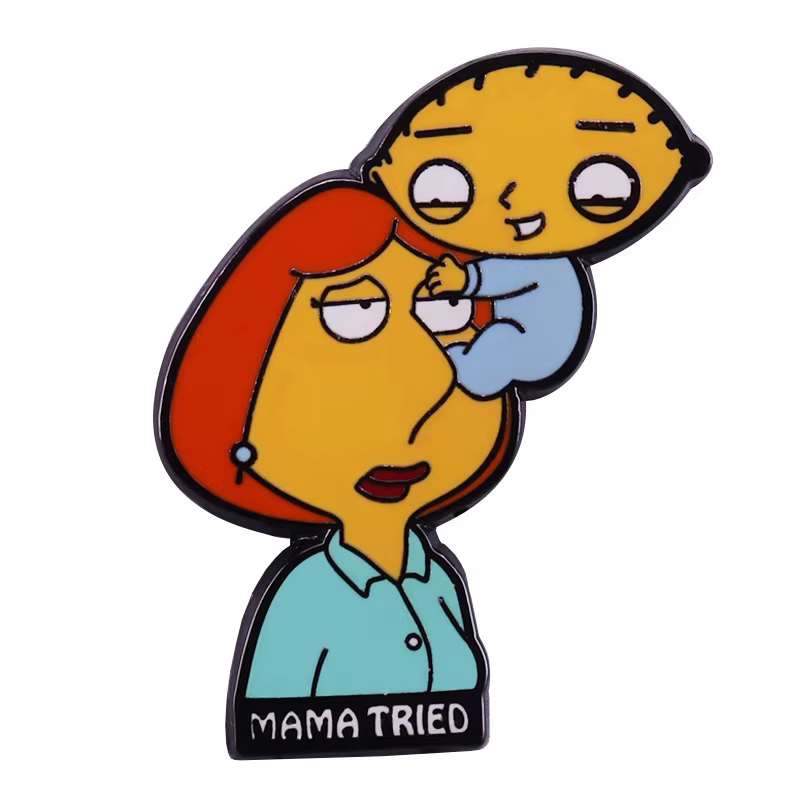 Broche en émail de dessin animé drôle de famille X Guy