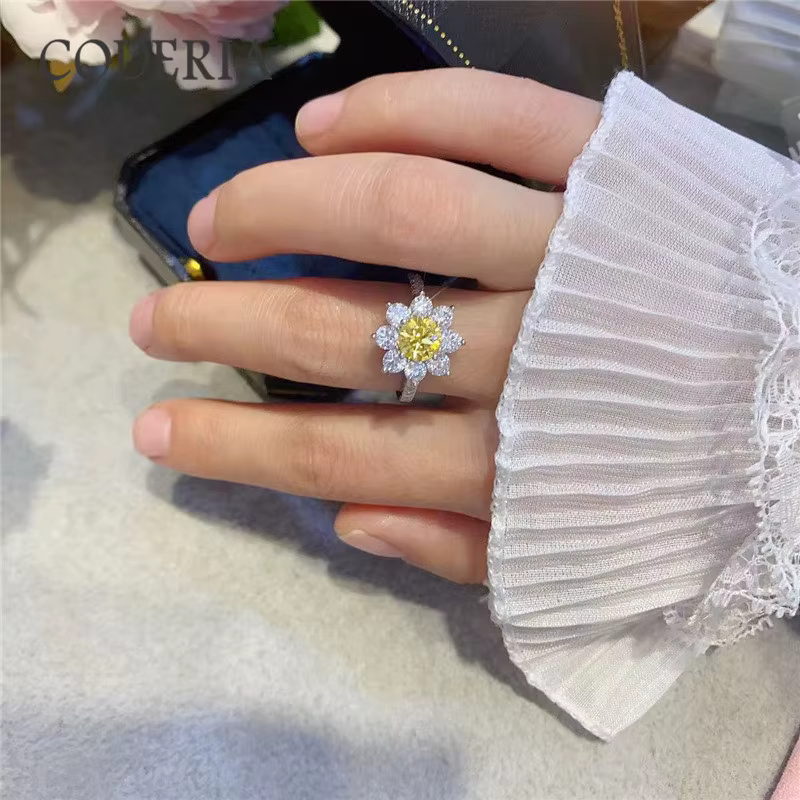 Bague en argent regardé pour femme