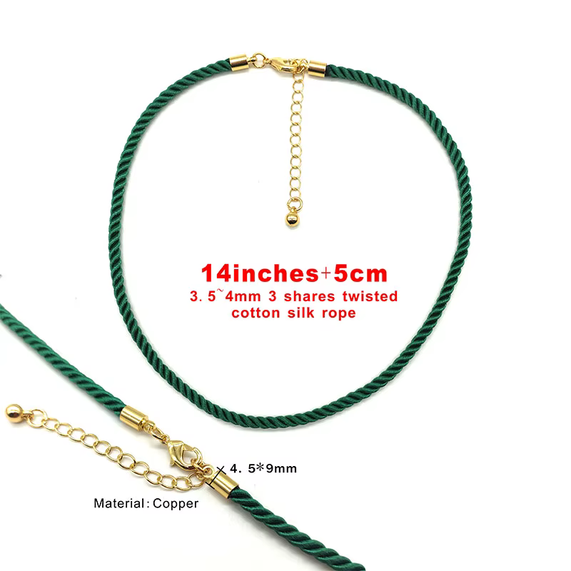 Lot de 3 Pièces de Collier à 3 Parts de 3.5 à 4mm