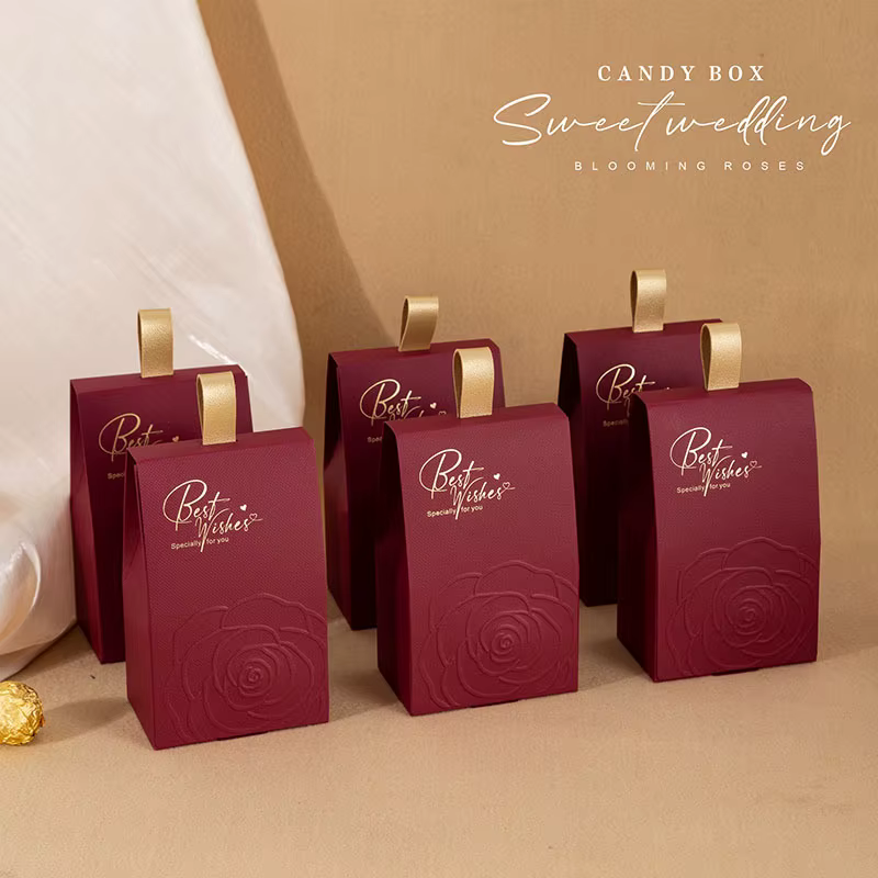 Coffrets cadeaux portables pour cadeaux de mariage