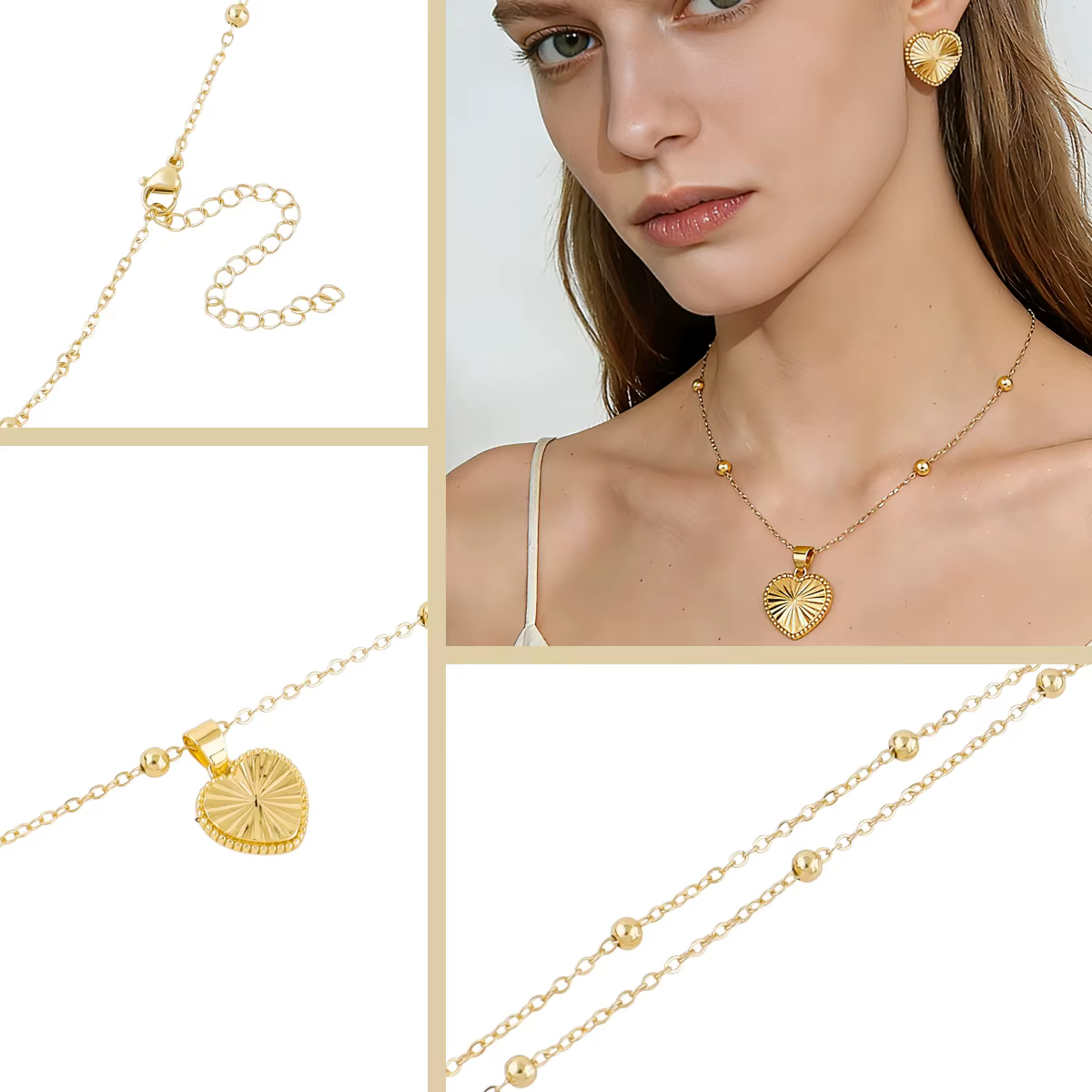 Achat en gros de parures de luxe 2 pièces (collier et boucles d'oreilles) pour femmes