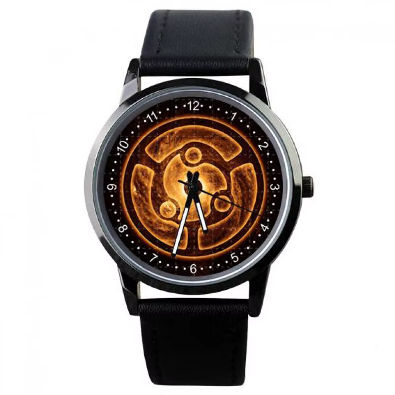 Montre Naruto montre électronique pour hommes bracelet en cuir décontracté montre étanche Animation Uzumaki Naruto Sharingan montre cadeau de vacances
