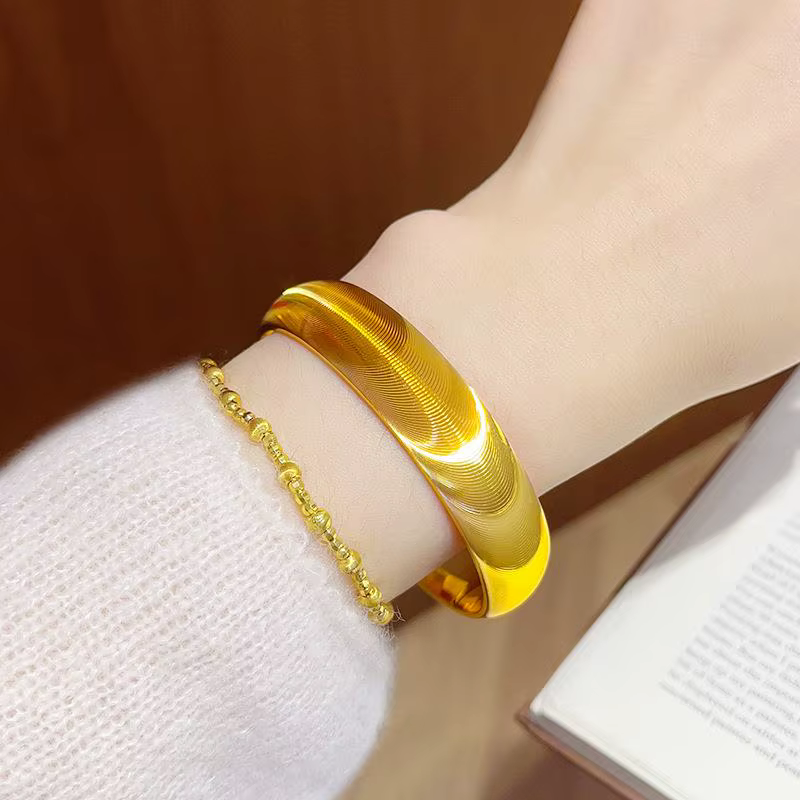 KISS&FLOWER – bracelets brillants en or 24 carats pour femmes