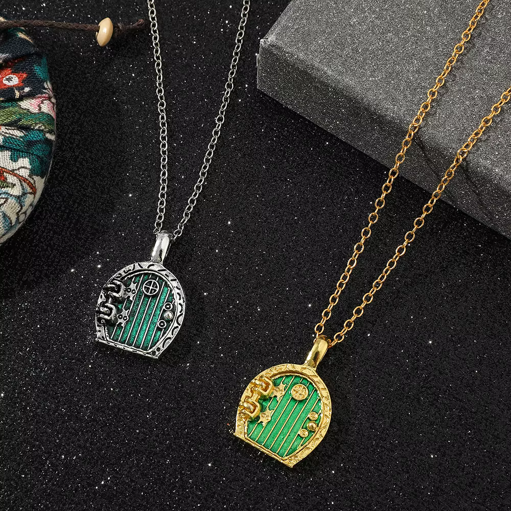 Collier de porte Hobbit du Seigneur des Anneaux – Pendentif bicolore