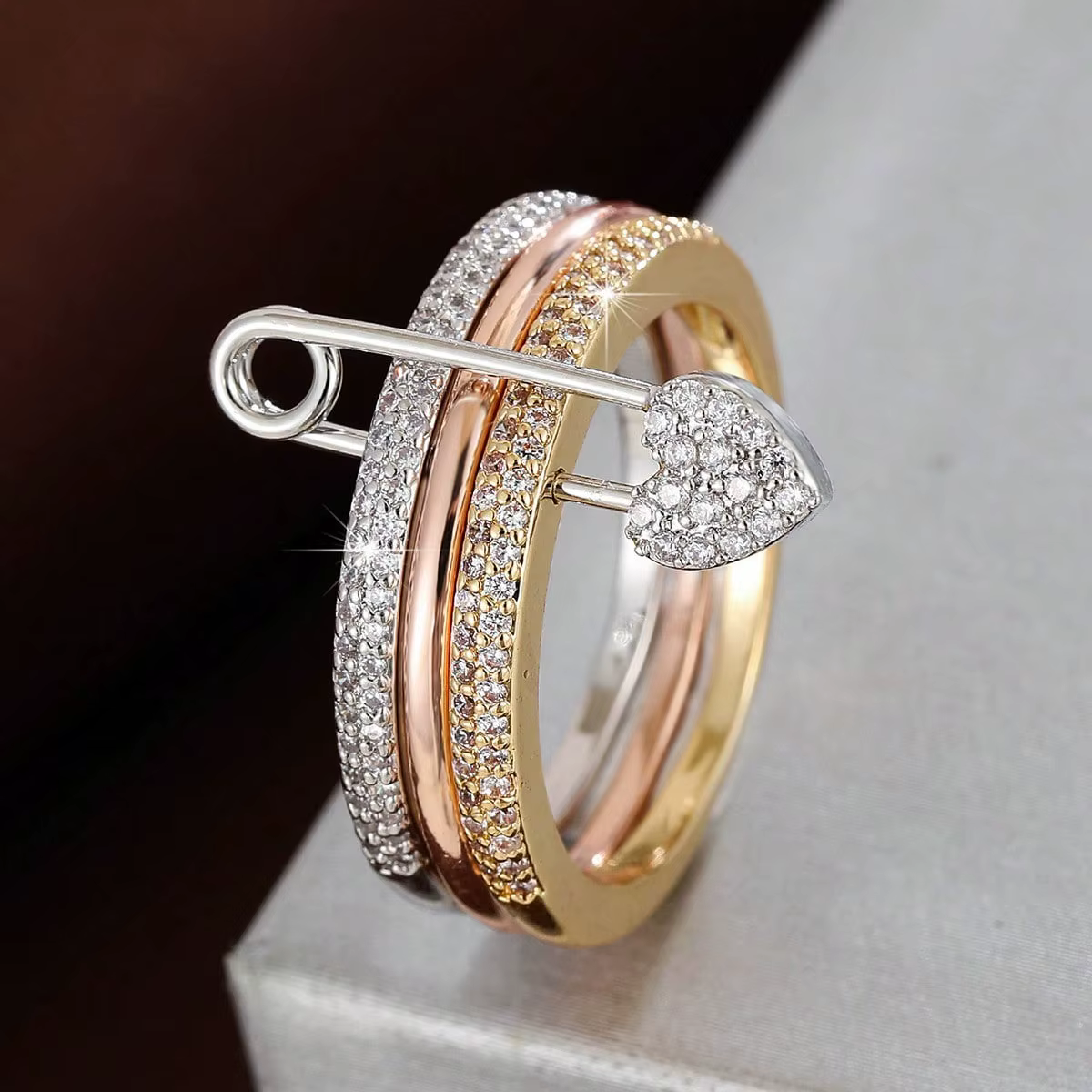 Bague empilée tendance