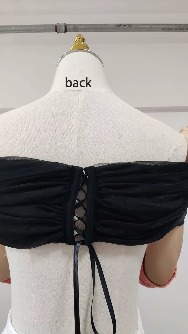 Accessoires de mariage dentelle réglable mariée haussements d'épaules hors de l'épaule col en v tour