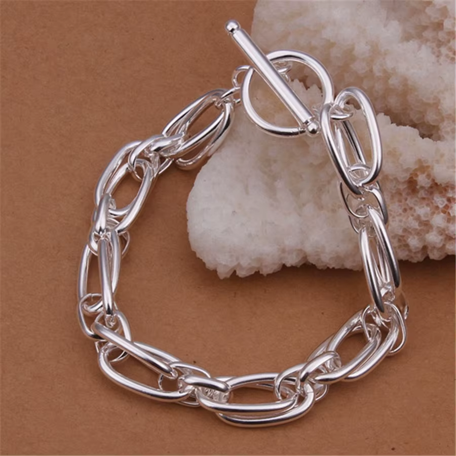 Bracelets en argent Sterling 925 pour hommes et femmes