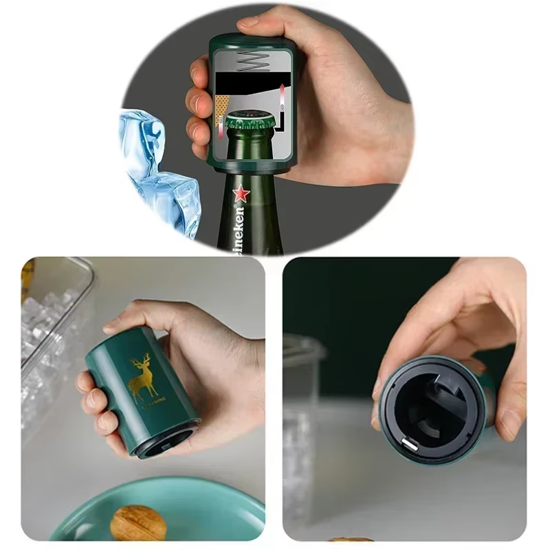 Ouvre-bouteille magnétique créatif automatique bière cuisine presse couvercle