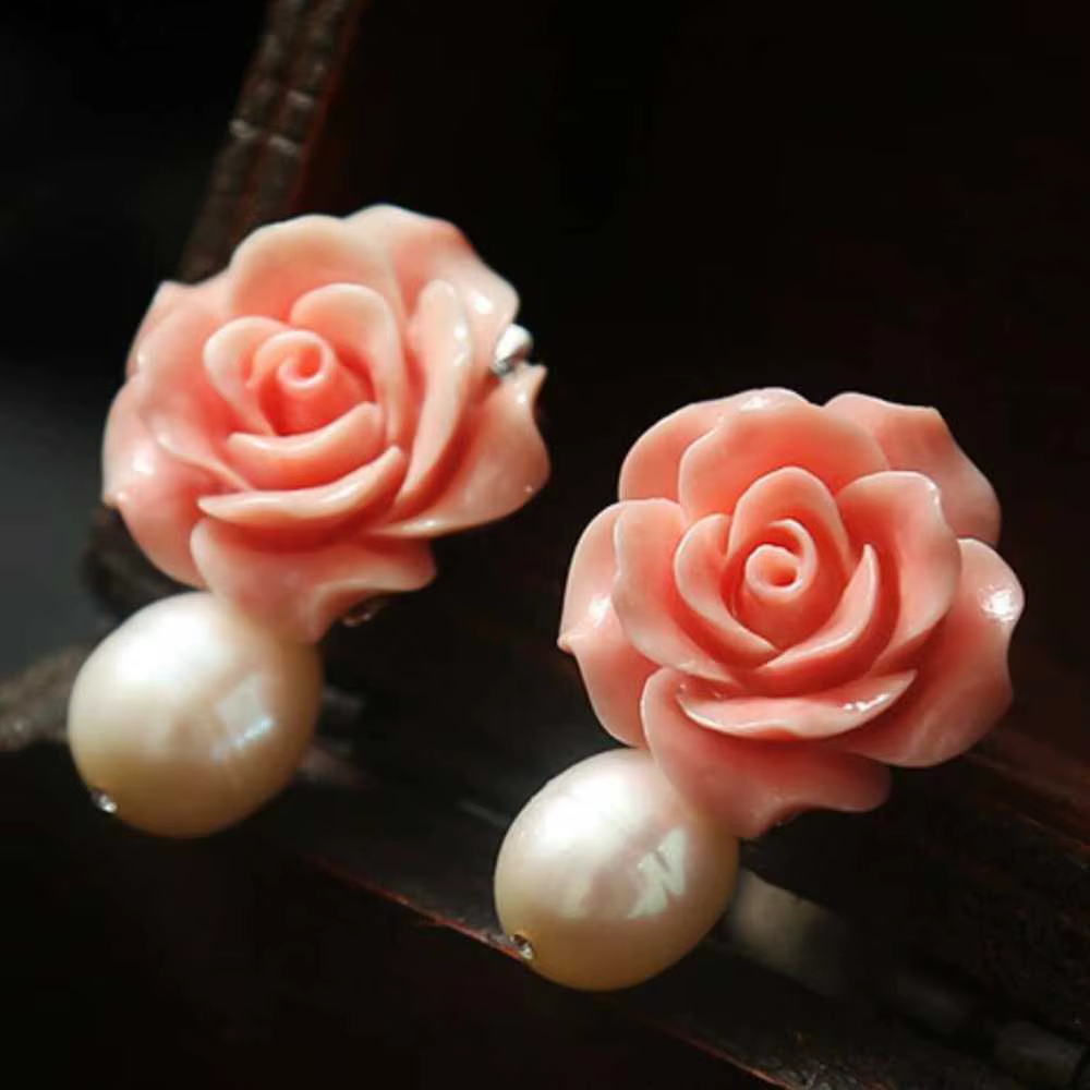 Boucles d'oreilles en perles d'eau douce