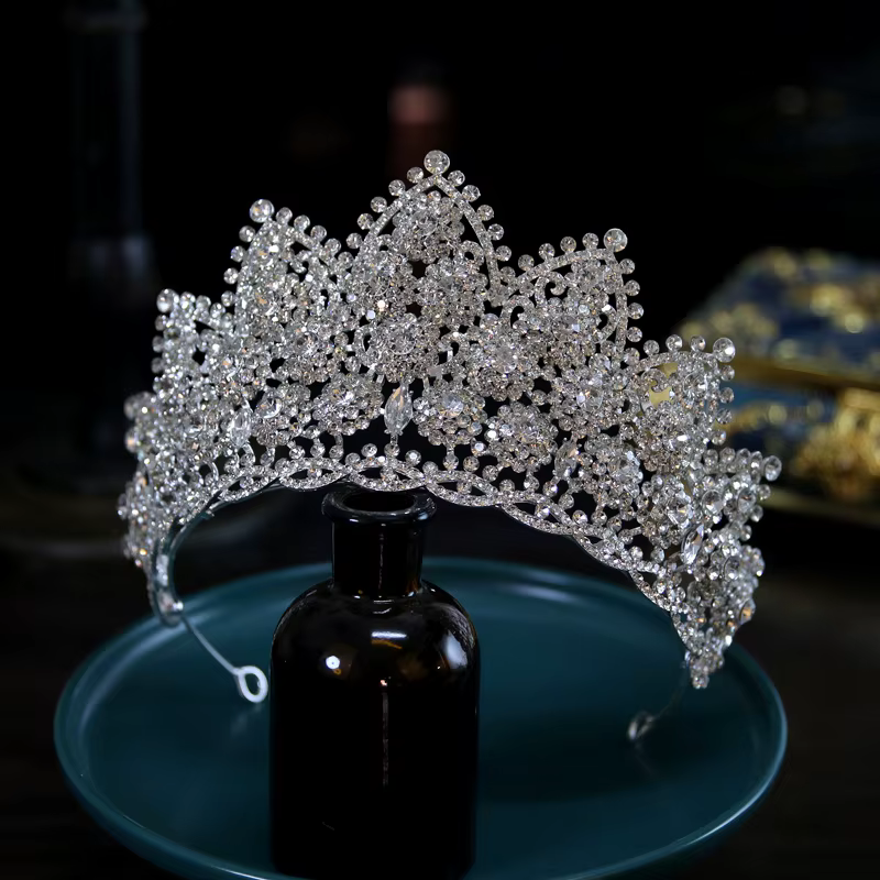 Diadèmes de mariée accessoires de cheveux de luxe complet Zircon couronnes de mariage diadème coiffure