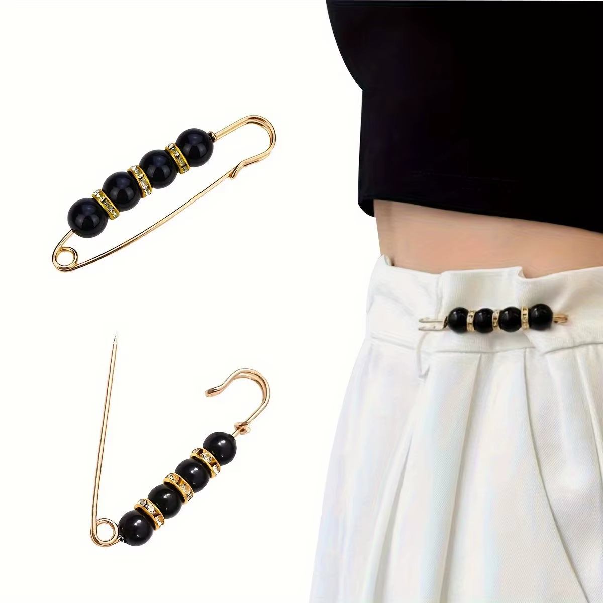 Ensemble de broches élégantes en fausses perles