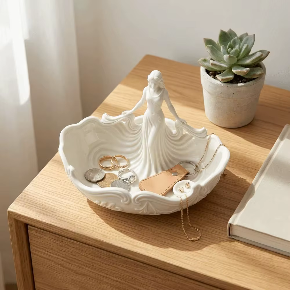 Boîte à bijoux élégante en relief