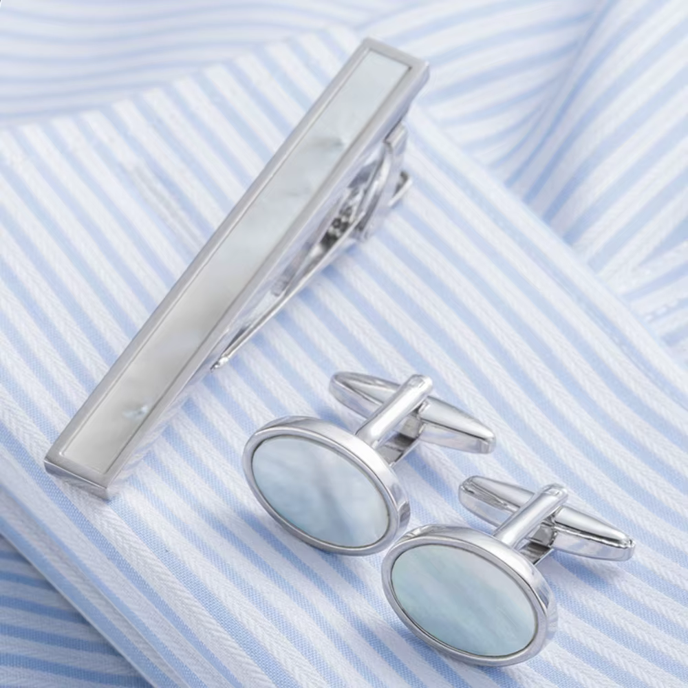 Boutons de manchette à pince à cravate pour tenue formelle pour hommes