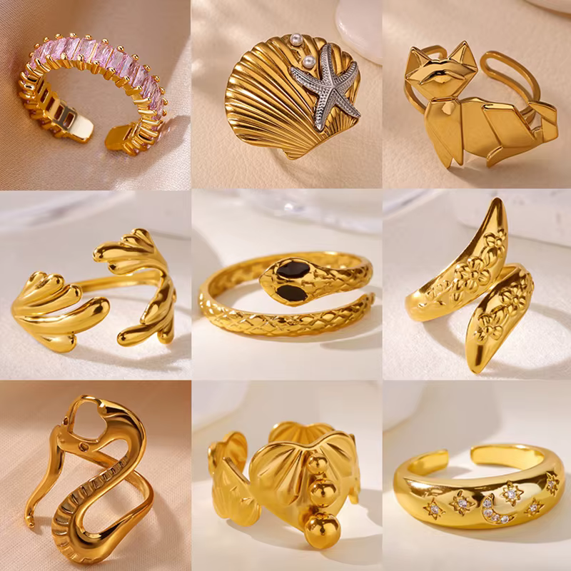 Bague serpent en Zircon pour femmes