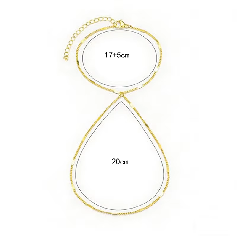 Bracelets minimalistes fins à chaîne connectée pour femmes