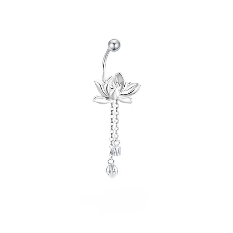 Boucles d'oreilles Lotus Vintage en argent Sterling 925