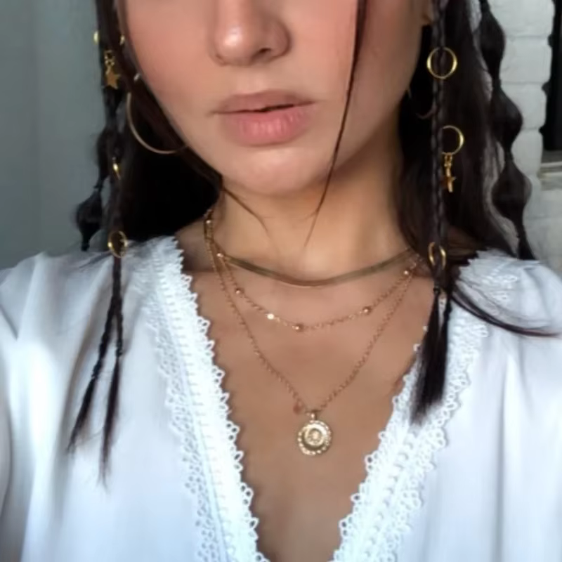 Anneau de tresse de cheveux pour femmes