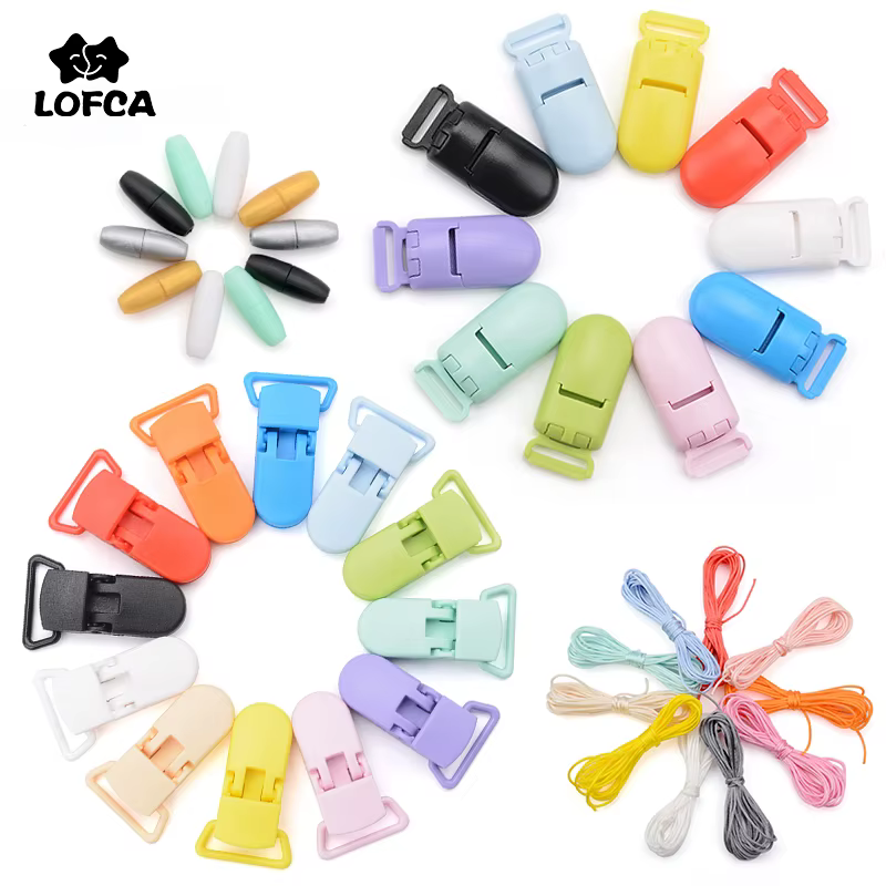LOFCA 10 pièces/lot mode plastique 20mm fabrication de bijoux clip pendentif collier accessoires clips