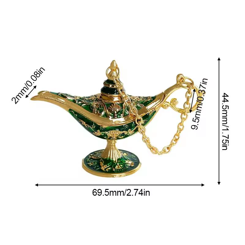 Aladdin lampe magique alliage artisanat décoratif ornements Statue mariage vacances fête maison salon bureau décoration