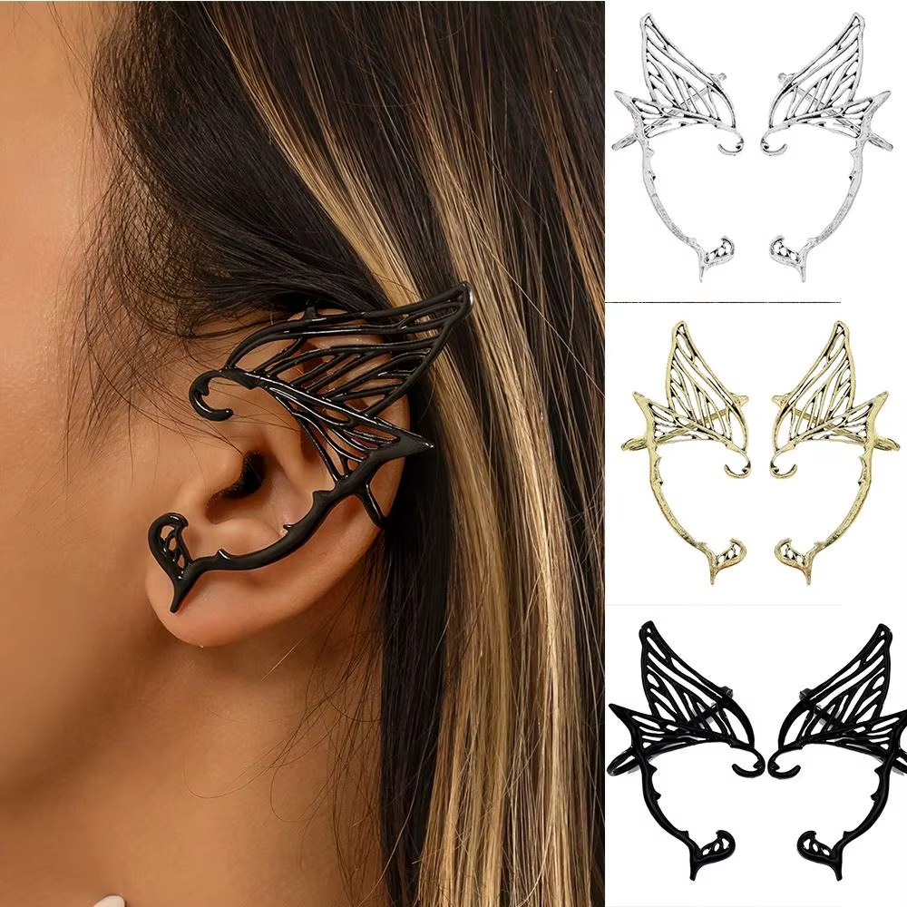 Clip d'oreille elfe couleur or Antique