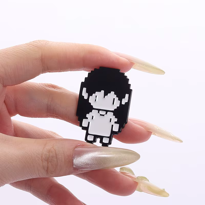Jeu RPG Omori Pixel Figure émail broche Anime Cosplay
