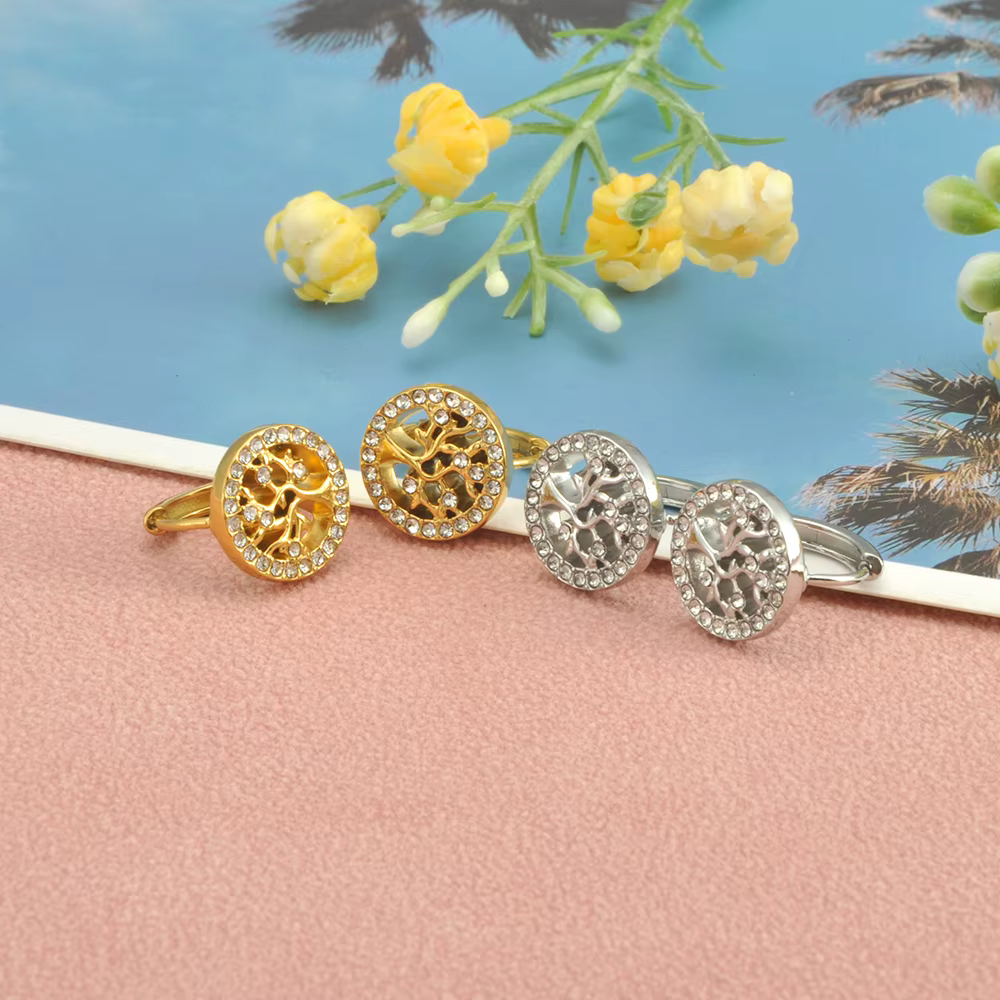 Boucles d'oreilles arbre de vie élégantes pour femmes et filles