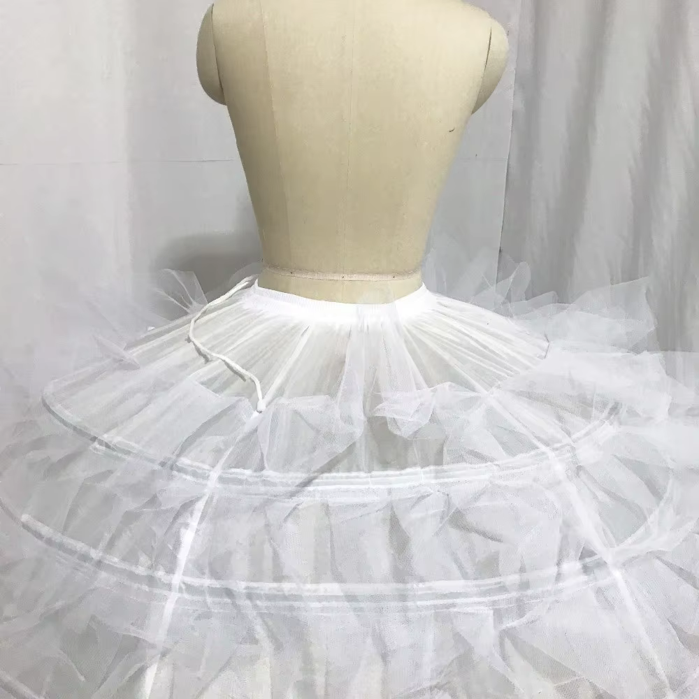 Jupon de Mariage de Styliste à Six Couches de Tulle Dur