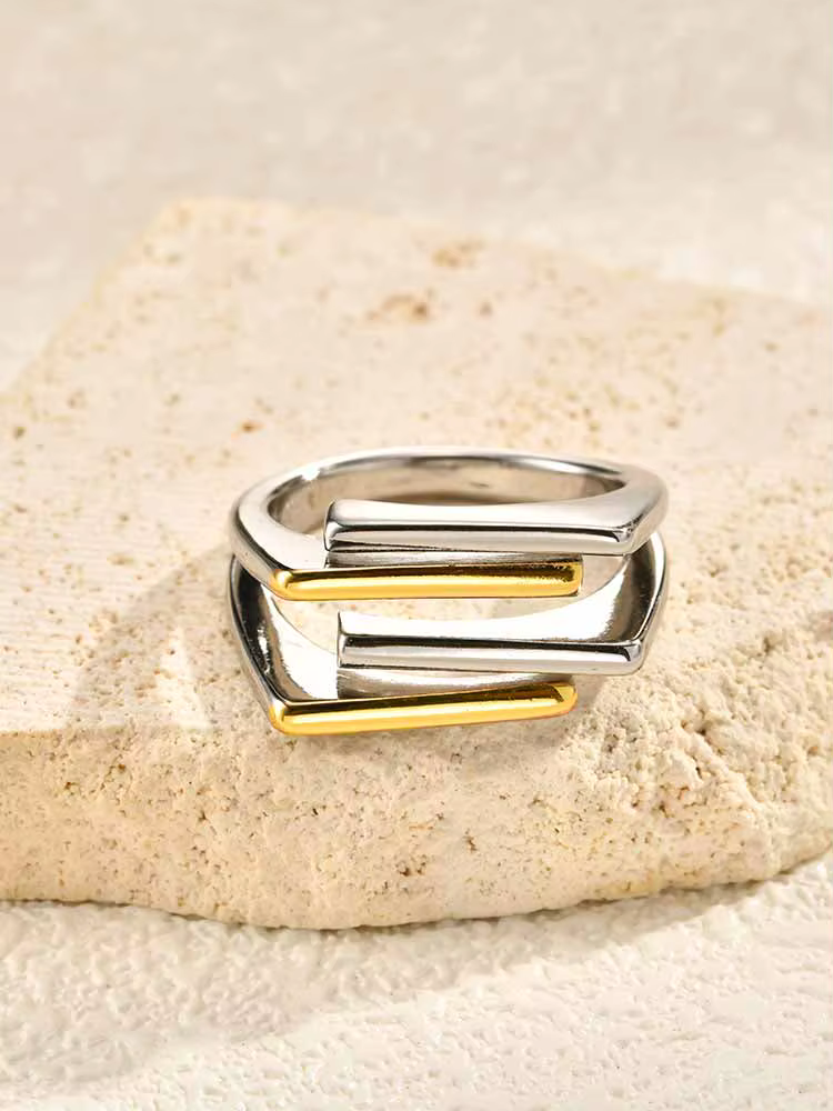 Bague croix ouverte pour femmes