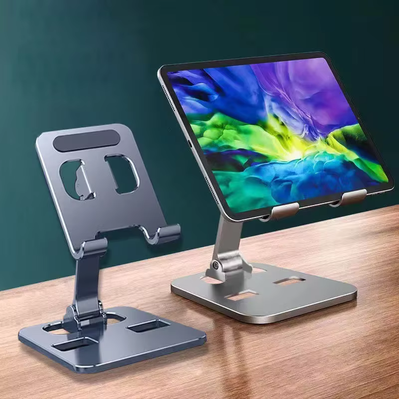 Support de téléphone de bureau pliable universel en alliage d'aluminium