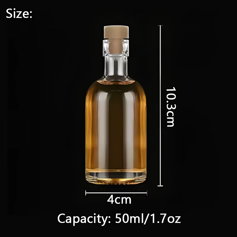 5/10 bouteilles en verre personnalisées pour cadeaux de mariage