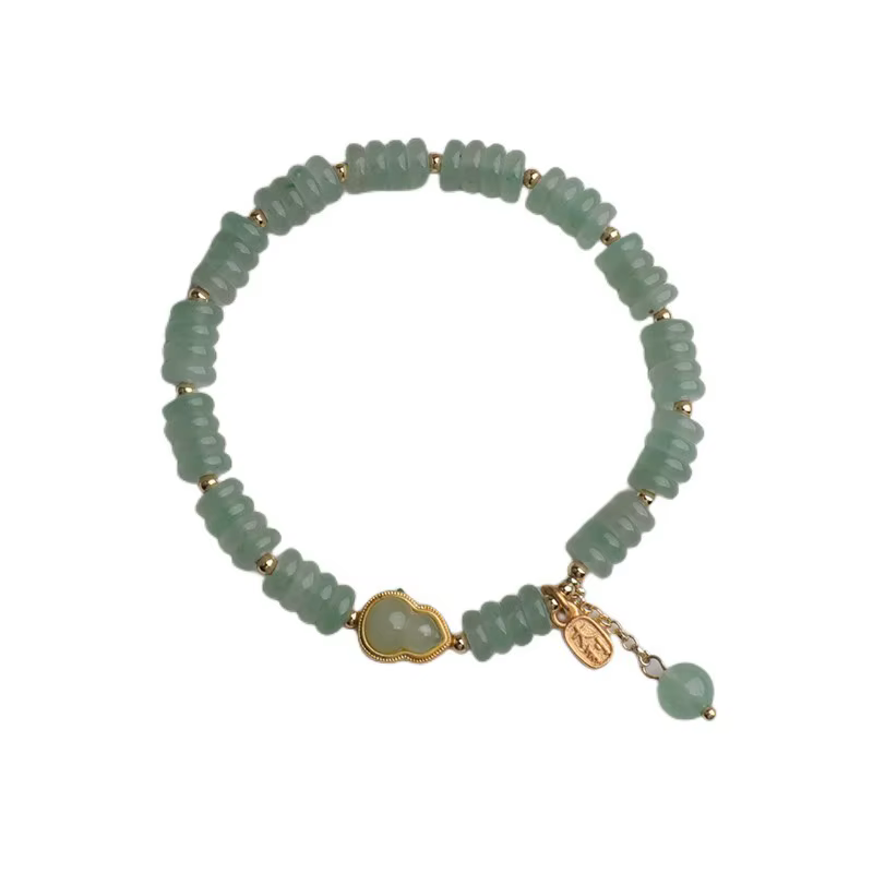Nouveau Bracelet Perlé en Aventurine Naturelle 2026 pour Femme